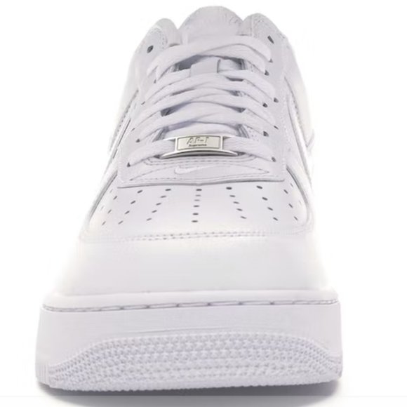 Nike Air Force 1 Low Supreme CU9225-100 MEN Sizs 10.5 White Red - Picture 4 of 7